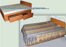 k026 Недорогая кровать с выдвижными ящиками для белья